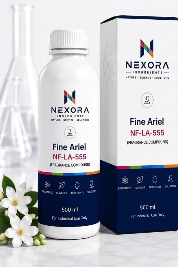 Fine Ariel NF-LA-555, Nexora Ingredients bottle and box